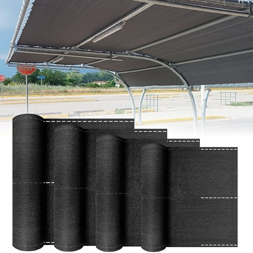 YZNAHRE HDPE Schattennetz Zaunblende Tennisblende, 1,2x10m Anthrazit Schattiernetz Gewebe Netz, Sonnenschutz Sichtschutz Windschutz für Garten Balkon Gewächshaus
