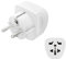 Hama | Adaptador de Enchufe Tipo E/F (Híbrido) Universal Blanco