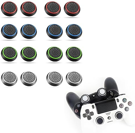 LYQNIHOB Tappi in Silicone per Joystick Controller: Protezione e Grip Perfetti per PS5, PS4, Xbox 360, PS3-16 Pezzi
