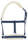 Ekkia Riding World Fohlenhalfter Marineblau mit Kunstfell, Farbe:dunkelblau