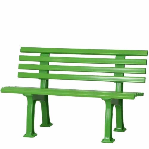 möbelando Gartenbank >Ibiza< in apfelgrün, Kunststoff - 54x74x120cm (BxHxT)