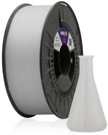 WINKLE Polypropylen PP Filament 1.75mm Naturfarbe, 700g Spule, 3D Drucker Filament Kompatibel mit FDM Druckern, PP 3D-Druckmaterialien, Maßgenauigkeit +/- 0.05mm, Chemikalienbeständig