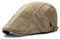 JFAN Schirmmützen Für Herren Einstellbar Newsboy Flat Cap Barrett MüTze Herren Schiebermütze Peaky Blinders(Beige,Einheitsgröße)