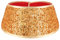 Weihnachtsbaum Kragen,Weihnachtsbaum Rock,23.6 Zoll Weihnachtsbaumständerhülle Abdeckung mit Pailletten für Weihnachten Baumschmuck Zuhause Party Gold