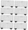POPETPOP Aquariumplatten Abs-Material Trennwand Isolationsplatte Bodenpolster 8-teiliges Set