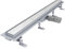SIRHONA Caniveau de Douche Italienne Acier Inoxydable 80 cm Siphon Sol D'évacuation le Modèle 2 en 1 à Carreler Drain de Douche Rectangulaire Extra Plat Argent