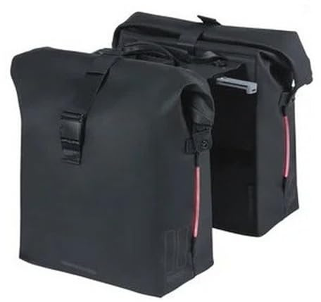 Basil SoHo Nordlicht Doppeltasche - MIK inkl. - 41L - Wasserdicht - Schwarz