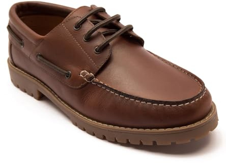 Thomas Crick 'Cape' Men's Leather Casual Lace-up Boat Shoes