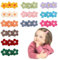WERIGONI Juego de 12 pinzas para el pelo para niña totalmente forradas, antideslizantes adecuadas para bebés y niños pequeños