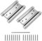 HEJIGOOD Lot de 2 charnières à ressort double action en acier inoxydable de 10,2 cm pour portes battantes, fermeture automatique, charge réglable de 25 kg pour portes de 25 mm à 38 mm d'épaisseur