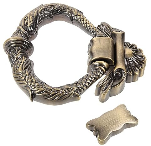 Operitacx de Puerta Vintage de Metal Manija de Entrada Aleación de Zinc Decorativa Instalación 1