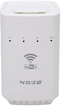 Goshyda Hotspot WiFi Mobile CPE 4G LTE, Router Wireless WiFi 300MBPS 600 MBPS con Slot SIM, Interfaccia WAN LAN, Supporta 32 Utenti, per Auto da Viaggio