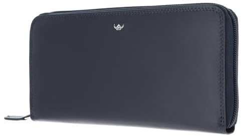 Golden Head Leder Geldbörse Polo RFID Protect RV-Damenbörse 2822 Marineblau dunkelblau
