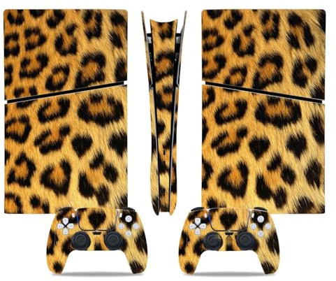 Pelle Decalcomania Per PS5 Slim Skin Disc Edition & Per Digital Console Controller Vinyl Cover Skins Wraps Scratch Resistant Compatible 45596 Avvolgimento Della Pelle(Disc Version)