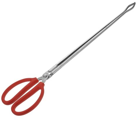 HEATSHAKING Pince pour Tourteau en Acier Inoxydable Grosse Ouverture et Surface Antidérapante, Outil Robuste pour Ramasser Déchets sur Pelouses et Plages