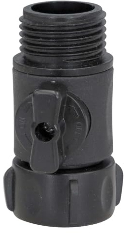 Fimco 7771873 (OEM No. 5143419) Single Shut-Off Valve for Lawn & Garden Sprayers with Manifolds, 3/4 Orifice Size, Black Nylon