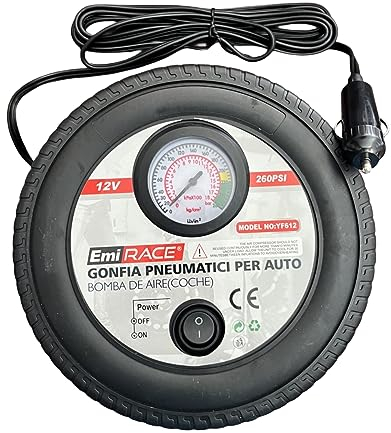 Compressore Aria Portatile, Gonfiatore Elettrico, Mini Compressore Auto Portatile, Pompa Elettrica Portatile, Per Auto Moto Bicicletta