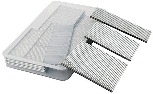 CESFONJER Chiodi per Graffettatrice Pneumatica, Chiodi a testa piatta stile T di forma 25-50 mm, Questo set Contiene Chiodi di Diverse Lunghezze per Soddisfare le Tue Esigenze. (1140 pezzi)