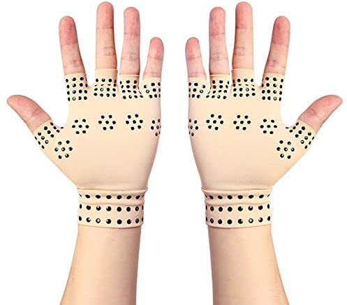 YUYTE Arthritis Handschuhe, Magnethandschuhe Arthrose, Kompressionshandschuhe, für Arthritis & Anti Ödem & Rheumatoide, Handschmerzen Gesundheit Kompressionstherapie (01)