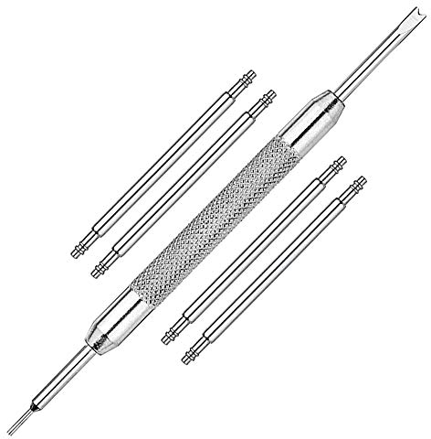 MMOBIEL Uhrenarmband Heavy Duty Spring Bar 4 Pack Edelstahl Watch Band Pins, Durchmesser 1,8 mm inkl. Entfernungswerkzeug (23 mm)