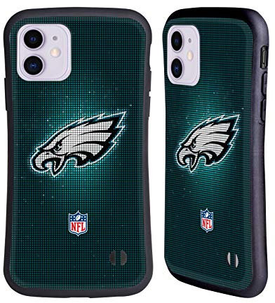 Head Case Designs Offizielle NFL LED Philadelphia Eagles Artwork Hybride Handyhülle Hülle Huelle kompatibel mit Apple iPhone 11