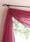 Yaland Voile Transparenter Freihandbogen einfarbig Uni Querbehang Wohnzimmer Gardinenschals (BxH 140x300, rosa) 1 Stück