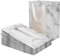 10 Stück Papiertüten Geschenktüten Papiertragetaschen mit Henkel Kraftpapier Geschenktasche Transparentes Fenster Papierbeutel für Blumen Puppe Papiertaschen Kraftpapiertüten für Partys Geburtstag