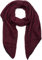 styleBREAKER Damen weicher Web Schal mit Zick Zack Zacken Muster in asymmetrischer Form, warm Winter, Stola 01017129, Farbe:Bordeaux-Rot-Schwarz