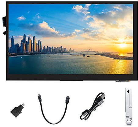 ingcool Pantalla 7 Pulgadas Táctil Capacitiva Monitor Pantalla IPS con Resolución 1024x600 Módulo LCD HDMI de 7 para Raspberry Pi, Jetson Nano Developer Kit, PC Compatible con Varios Sistemas