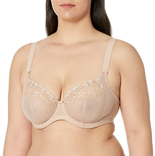 Elomi Charley Side Support Plunge Bra Fawn Beige 36FF