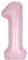 Giant Foil Number 1 Balloon - 86 cm - Matte Baby Pink