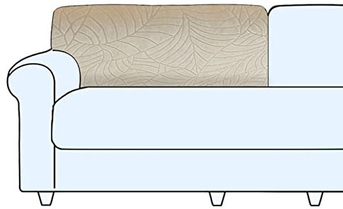 Copriseduta Divano, Fodera Per Cuscino Indipendente, Antiscivolo Copriseduta Divano Elasticizzato Copri Cuscini Divano 1/2/3/4,Protezione Del Cuscino Sedile Del Divano (Cream Color,Backrest Cover)