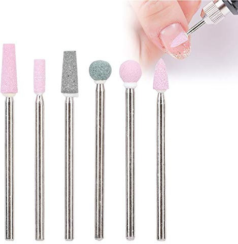 Brocas para Uñas, Brocas de Cerámica para Uñas, Profesionales para Quitar Gel Acrílico, Cutícula, Diamante, Carburo de Tungsteno, Herramientas para Uñas, para Embellecer Uñas, Pulir,(JG#5)