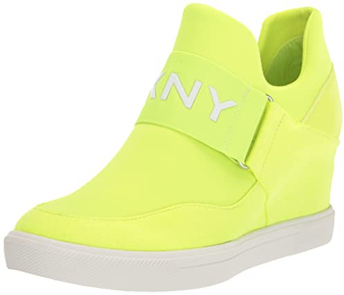 DKNY Damen Sneaker-Sandalette Cosmos mit Keilabsatz – Bequem für jeden Tag, Zest, 40 EU