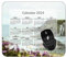 YENDOSTEEN Mauspad 2024 Kalender, Caterpillar Grass Flowers White Mouse Pads PAD#127 220 * 180 * 3 mm