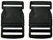 Lot de 2 Boucle en Plastique, Choisissez la Taille et la Couleur, la Broche en polypropylène, la Fermeture et la rondelle de Sac à Dos, Fermeture pour Sacs de Voyage, (2 x 50 mm, Broche Noire)