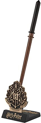 Cinereplicas Harry Potter - Zauberstab Stift mit Ständer & Lenticular Lesezeichen - Offizielle Lizenz (Draco Malfoy)