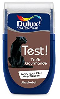 Dulux Valentine Peinture Testeur Crème de Couleur - Murs et Boiseries - Mat - Couleur Truffe Gourmande 30 ml