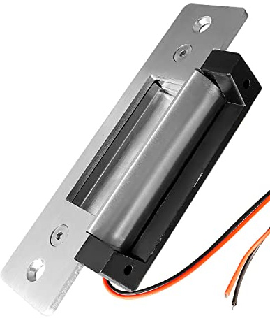 EMIHO Heavy Duty Electric Strike Lock ANSI Standard Fail-Secure/Fail-Safe Adjustable fit for DC Electric Door Lock Door Access Control System Mortise or Cylindrical Lock, Input Voltage 12VDC