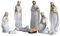 AAHIFIT 9 Stück Krippe Set für Weihnachten drinnen, Echte Krippe Figuren Weihnachten Krippenfiguren & Figuren Krippe Krippe Set & Figuren Krippe Harz Handwerk für Weihnachtsdekoration