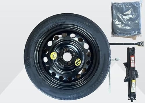 Ersatzradsatz 16 Zoll kompatibel mit Ford Fiesta (No ST) mit Raster, Schlüssel und Tasche