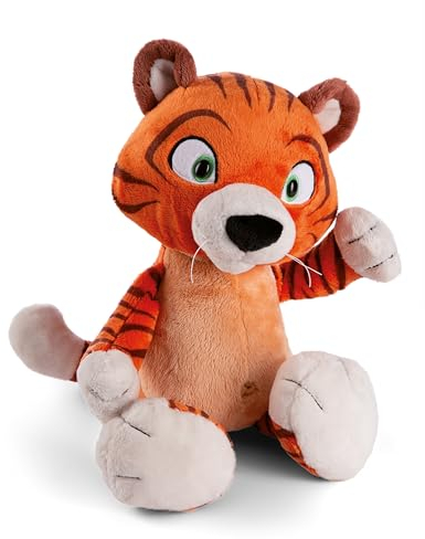 NICI Kuscheltier Tiger Mandarina 35cm - Plüschtier mit Glow in the Dark Augen zum Kuscheln und Liebhaben, Stofftier aus recycelten Materialien – 49794