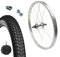 MADICKS Felge für Hinterrad, komplett, 20 x 1,75 Zoll (50,8 x 4,75 cm), Abdeckung + Schlauch für City-Bikes – danke – MTB-BMX mit Dämpfern + Flap