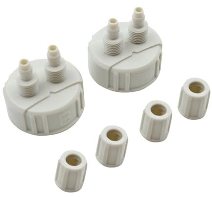 Sarini Generador de CO2 de 2 Piezas,Reactor de dióxido de Carbono,Tanque de Peces,Tapa de Botella de Giro rápido,Pieza del generador del difusor de Aire