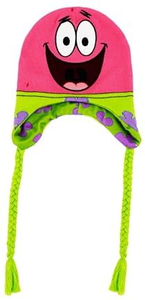 Concept One Unisex-Erwachsene Spongebob Squarepants, Peruvian Knit Acrylic Cap with Tassels Beanie-Mütze, Mehrfarbig/Meereswellen (Ocean Tides), Einheitsgröße