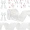 PXDUCN Christmas Velvet Ribbon, 9.1m Soft Wired Classic Solid White, Perfect for Gift Wrapping, Christmas Tree Decoration, Wreath Decoration, Crafts, DIY Projects