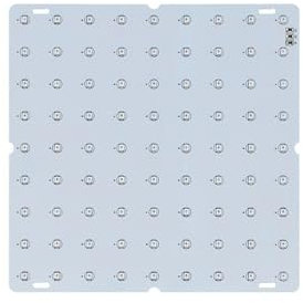 Lampes de culture LED 75 W pour plantes d'intérieur, 225 LED IR rouge bleu à spectre complet pour plantes, panneau d'ampoule, lampe de croissance pour serre de culture intérieure, (81leds & EU Plug)
