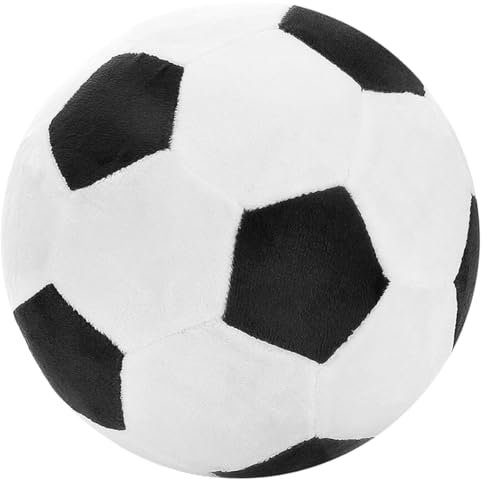 SYTTNUM Plüsch Fußball Spielzeug,25cm Fußball Plüschtier Spielzeug,Fußball Plüschkissen, Fußball Kissen Weich Flauschig,Geschenk Für Fußball Liebhaber und Jungen Mädchen