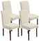 FRKOKRFA Stuhlhussen 4er Set Universal Stretch Jacquard Stuhlüberzüge, Abnehmbarer Waschbarer Stuhlüberzug, Dekoration Stuhlbezug für Esszimmer, Hotel, Hochzeit und Partys (Beige)