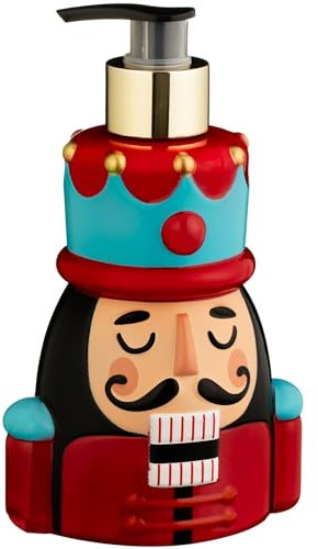 New Stunning Christmas Novelty Hand Wash 350ml Dispenser Hand Soap Lotion Nutcracker Shaped Reusable Dispenser With Pump X-Mas Decor - A28